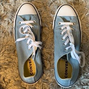light blue low top converse